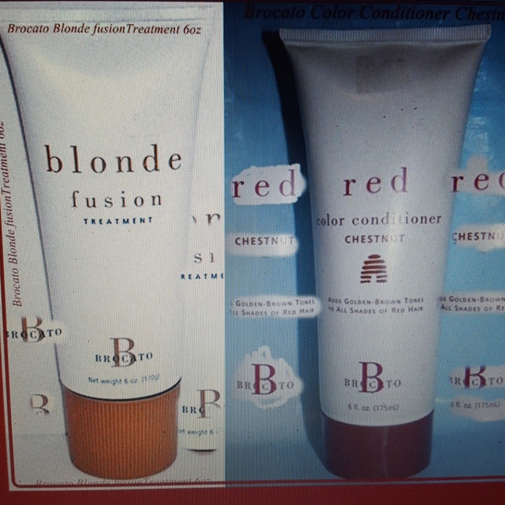 Brocato red color conditioners Chestnut or Fusion